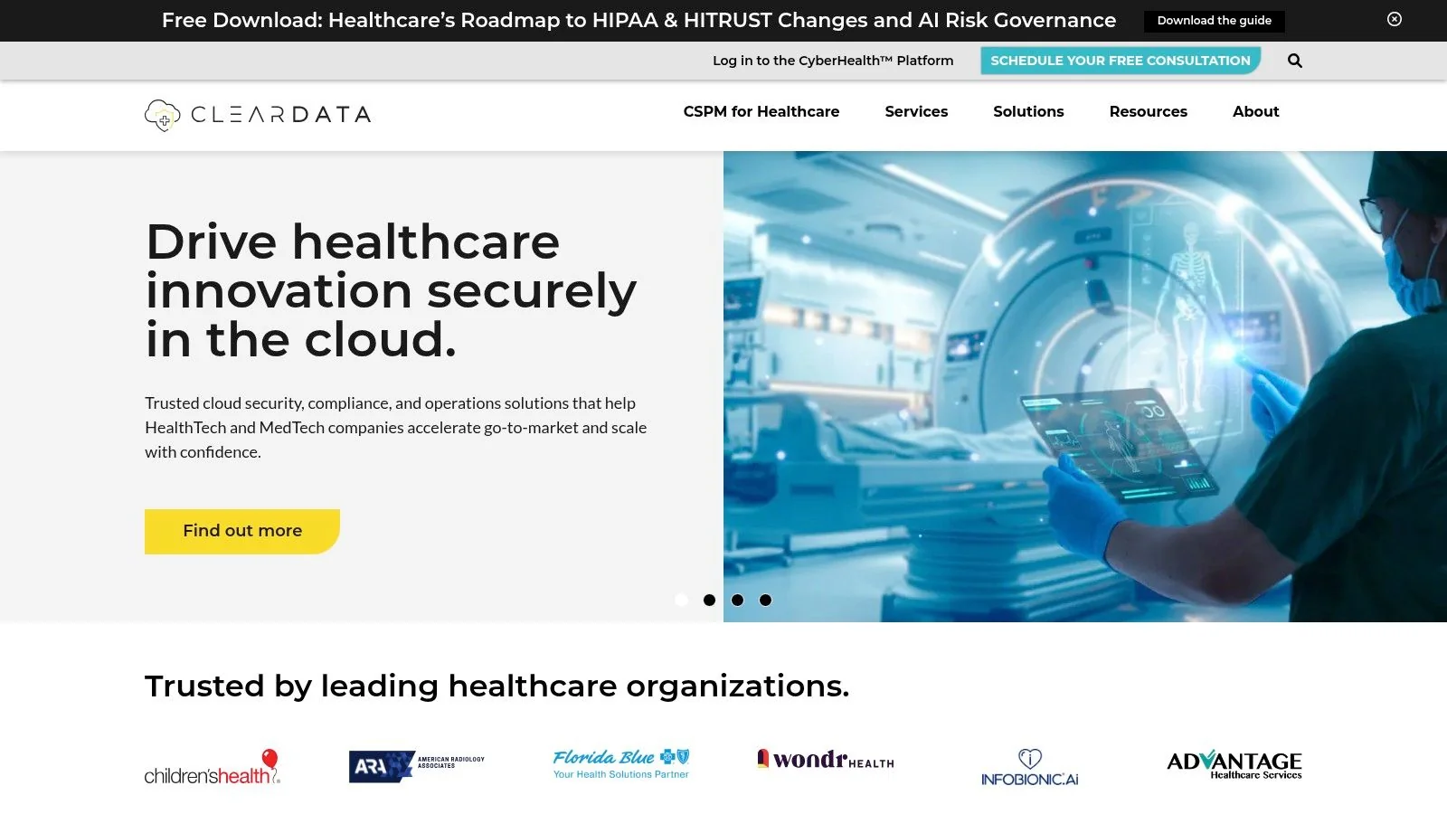 ClearDATA — Healthcare‑Only Cloud Security/Compliance and Managed Services