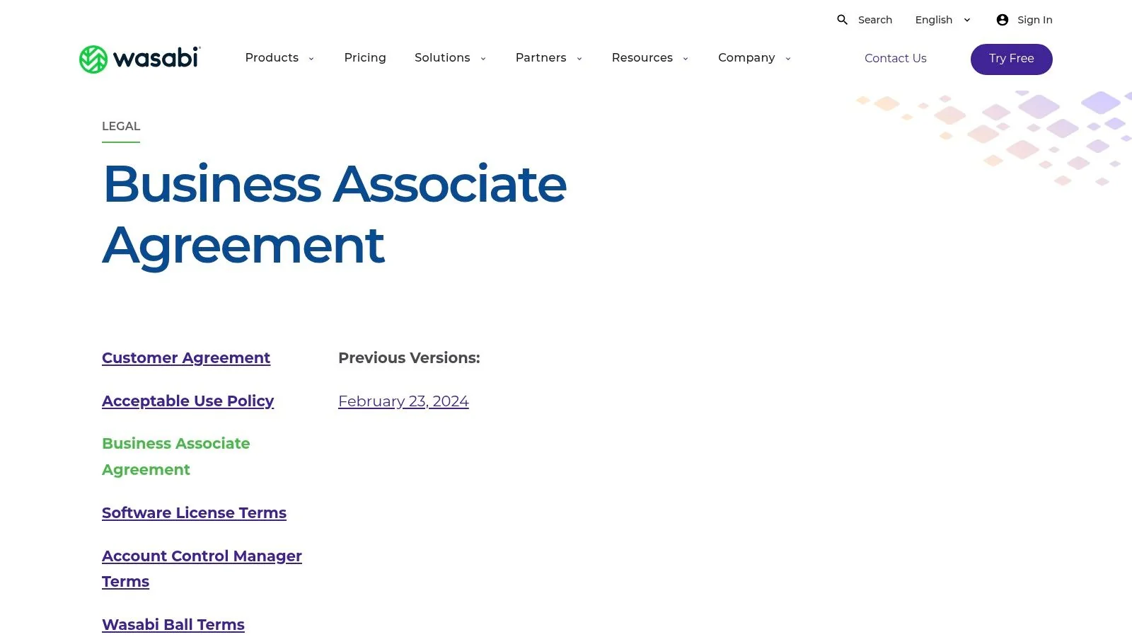 Wasabi Hot Cloud Storage — S3‑Compatible Object Storage with BAA